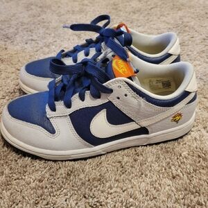 Nike Dunks Low UV Reactive Photon Dust Midnight Navy Used Size 3Y Please Read